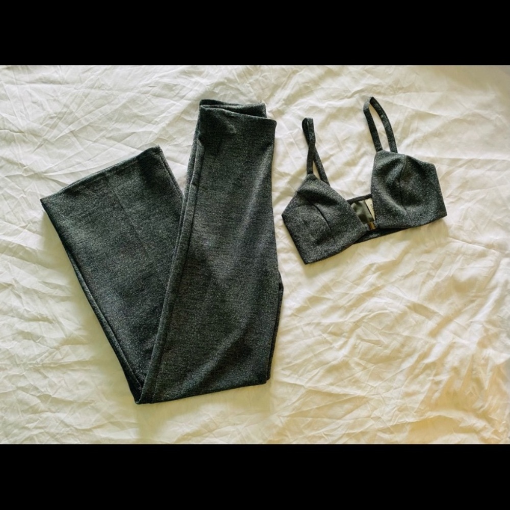 NWT 🎀 Glittered 2-piece rave set